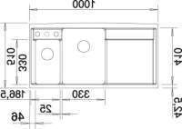 Preview: BLANCO AXIA 6 S 512369 SILGRANIT Steingrau